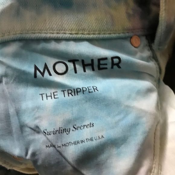 NWT $238 MOTHER | The Tripper | Swirling Secrets Pastel Tie Dye Jeans | - Picture 13 of 16